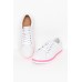 Paradise White Pink Leather Sneaker